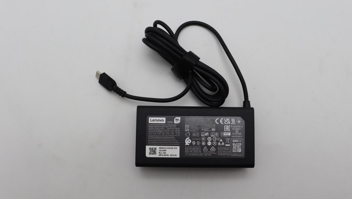 Lenovo USB-Ladegerät 100 W – USB-C×1 – für Lenovo-Laptops
