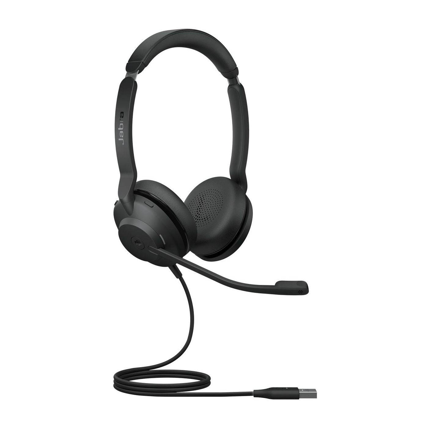 Jabra EVOLVE2 30 SE – Duo Headset, On-Ear – USB-A – klappbares Mikrofon – Schwarz – für Microsoft Teams
