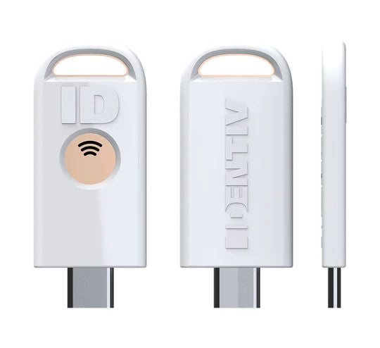 Identiv USB-Adapter (FIDO2, NFC) – USB-C – Weiss