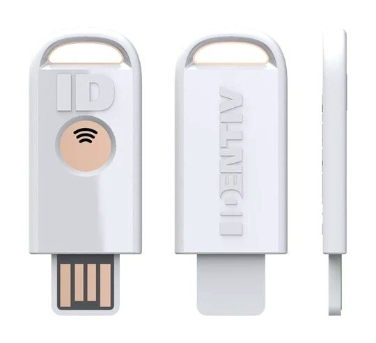 Identiv Sicherheitsschlüssel (USB-A) – FIDO2, NFC – Weiss