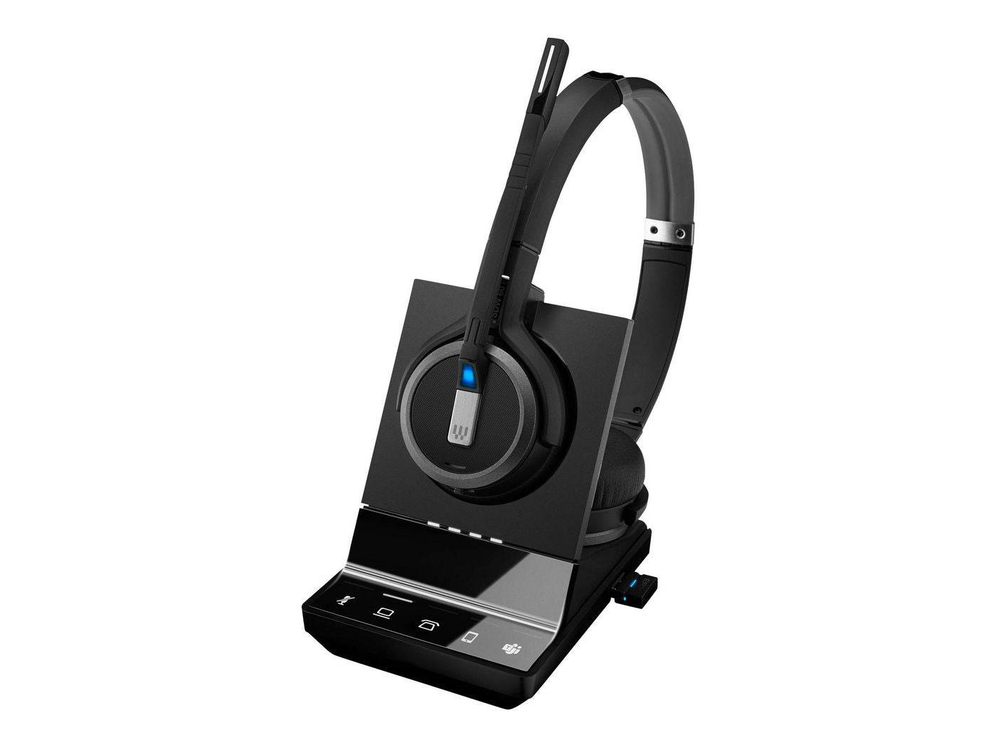 EPOS IMPACT SDW 5063T – Duo Headset – Bluetooth (USB-Empfänger) – für Microsoft Teams – schwarz – bis 14 h