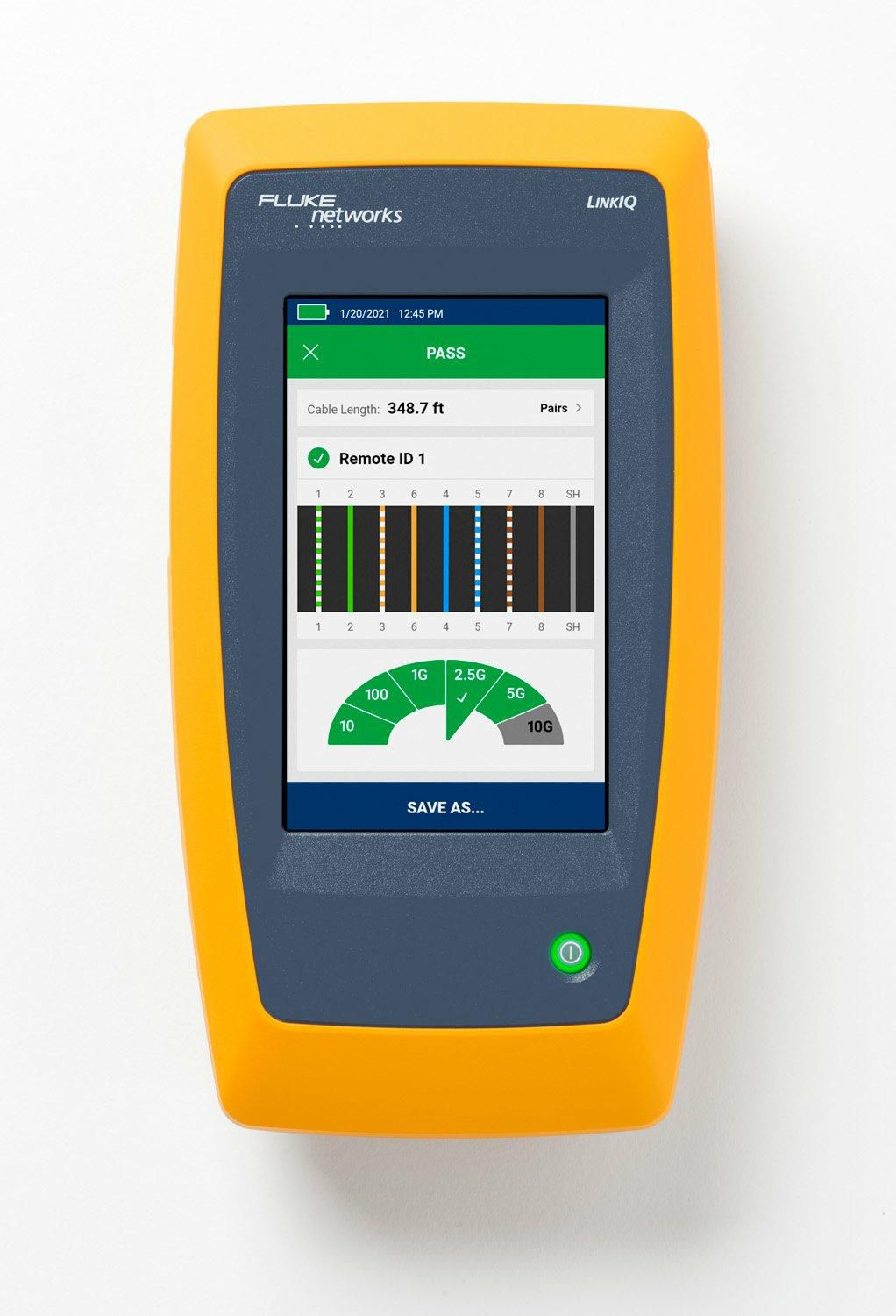 Fluke Networks LinkIQ – Netzwerk-Kabeltester – RJ45, USB, max. 305 m
