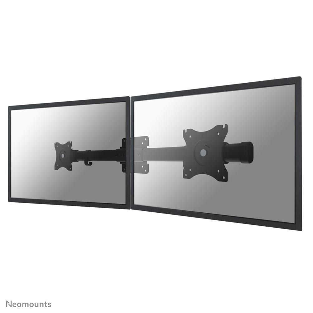 Neomounts FPMA FPMA-CB100BLACK – Wandhalterung, Dual, bis 27", VESA 75 × 75/100 × 100 mm, 18 kg, drehbar