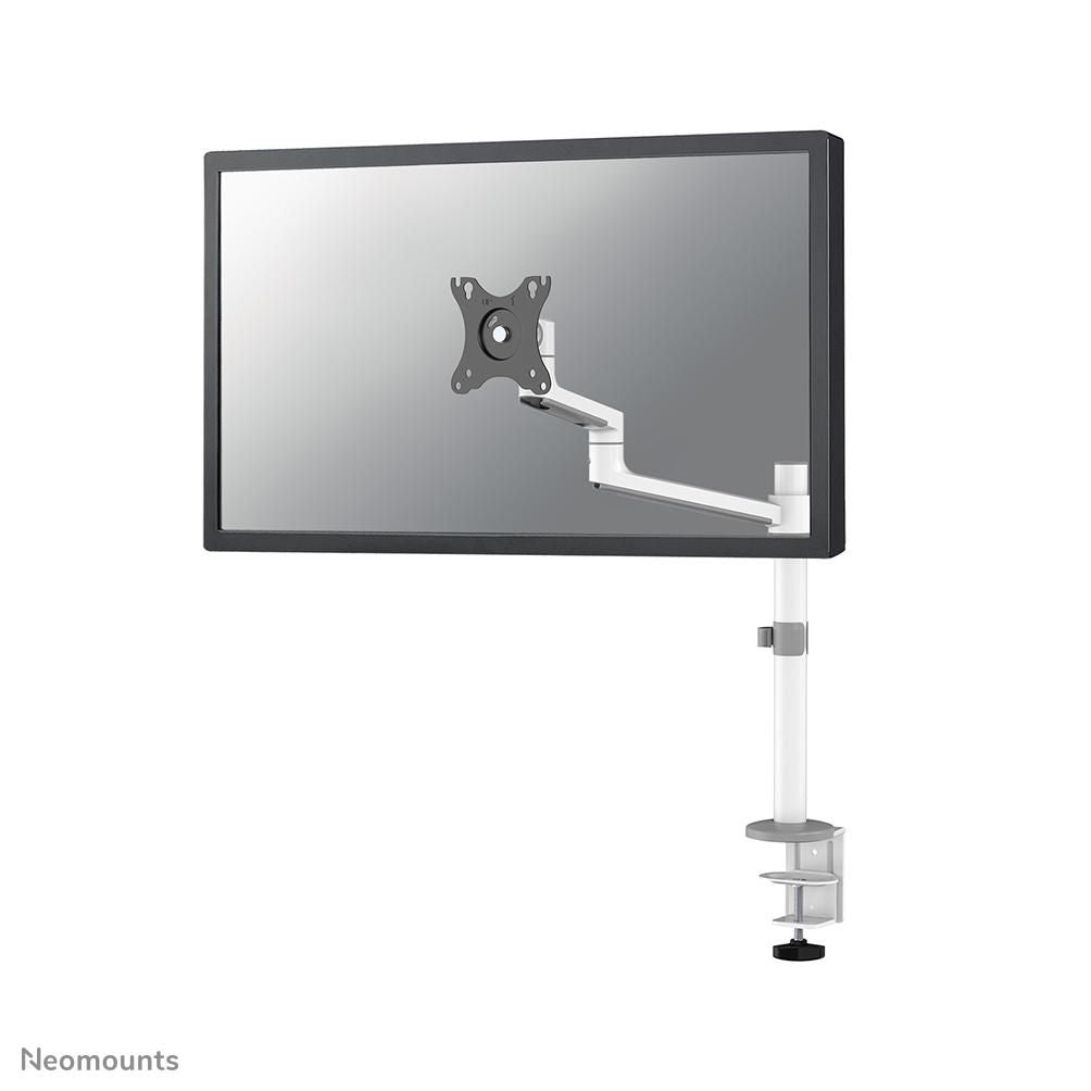 Neomounts DS60-425WH1 – Monitorarm, 1, Tischklemme, bis 27", VESA 75 × 75/100 × 100 mm, 8 kg, weiss