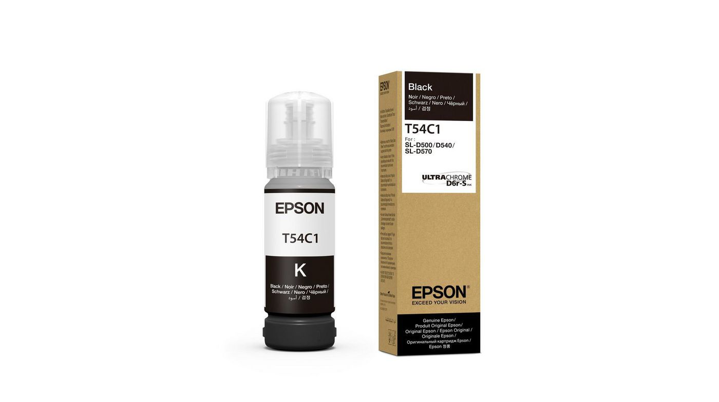 Epson C13T54C120 Schwarz Tintenpatrone (Original) – 70 ml – für Epson SureLab SL-D500