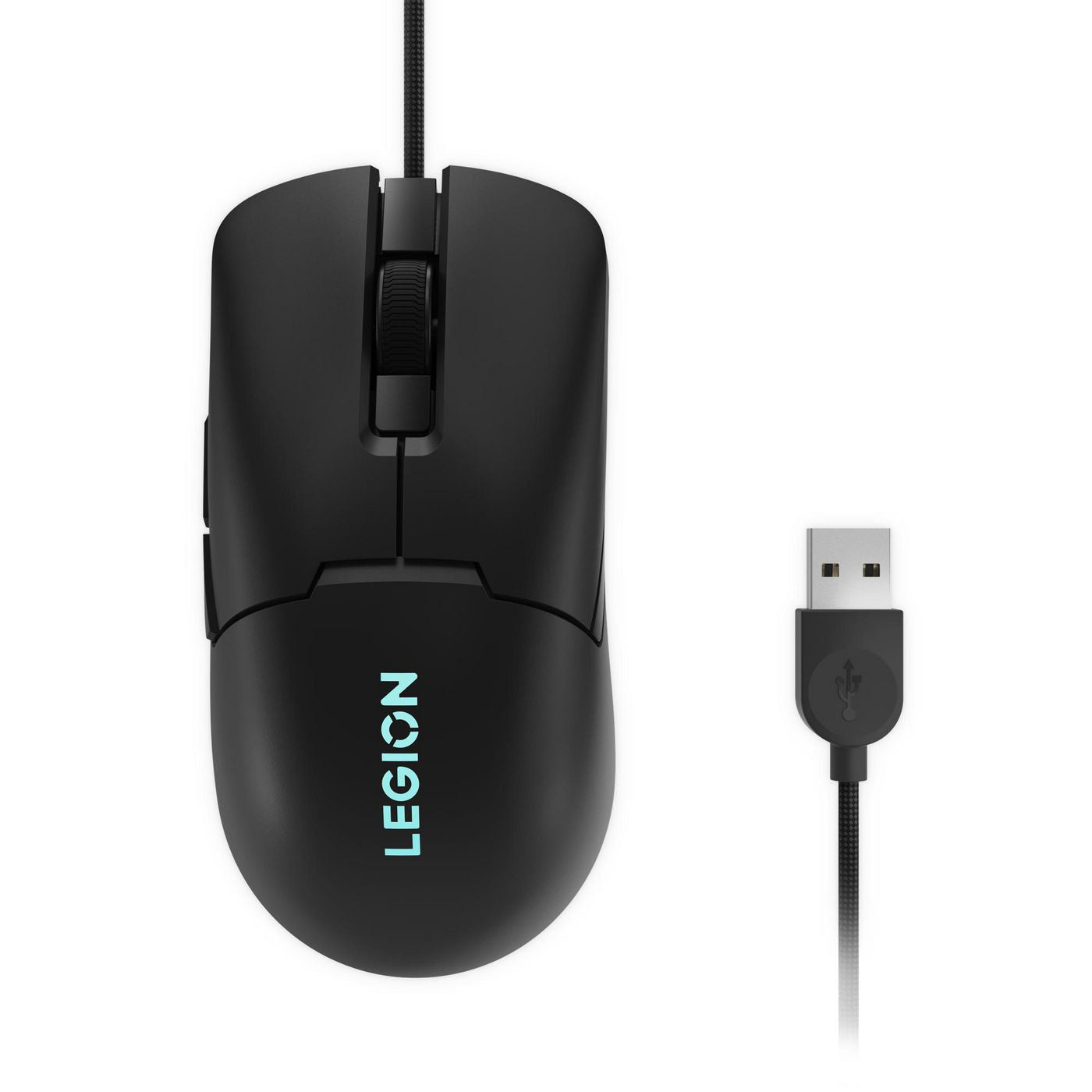 Lenovo Legion M300S – Gaming-Maus – Kabelgebunden (USB‑A), 8000 DPI, rechts, Schwarz