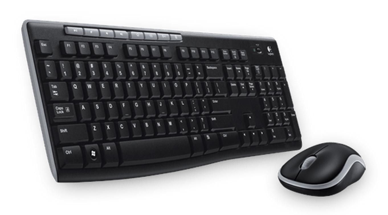 Logitech MK270 – Tastatur- und Maus-Set – 2,4 GHz USB-A (Nano-Empfänger) – Schwarz