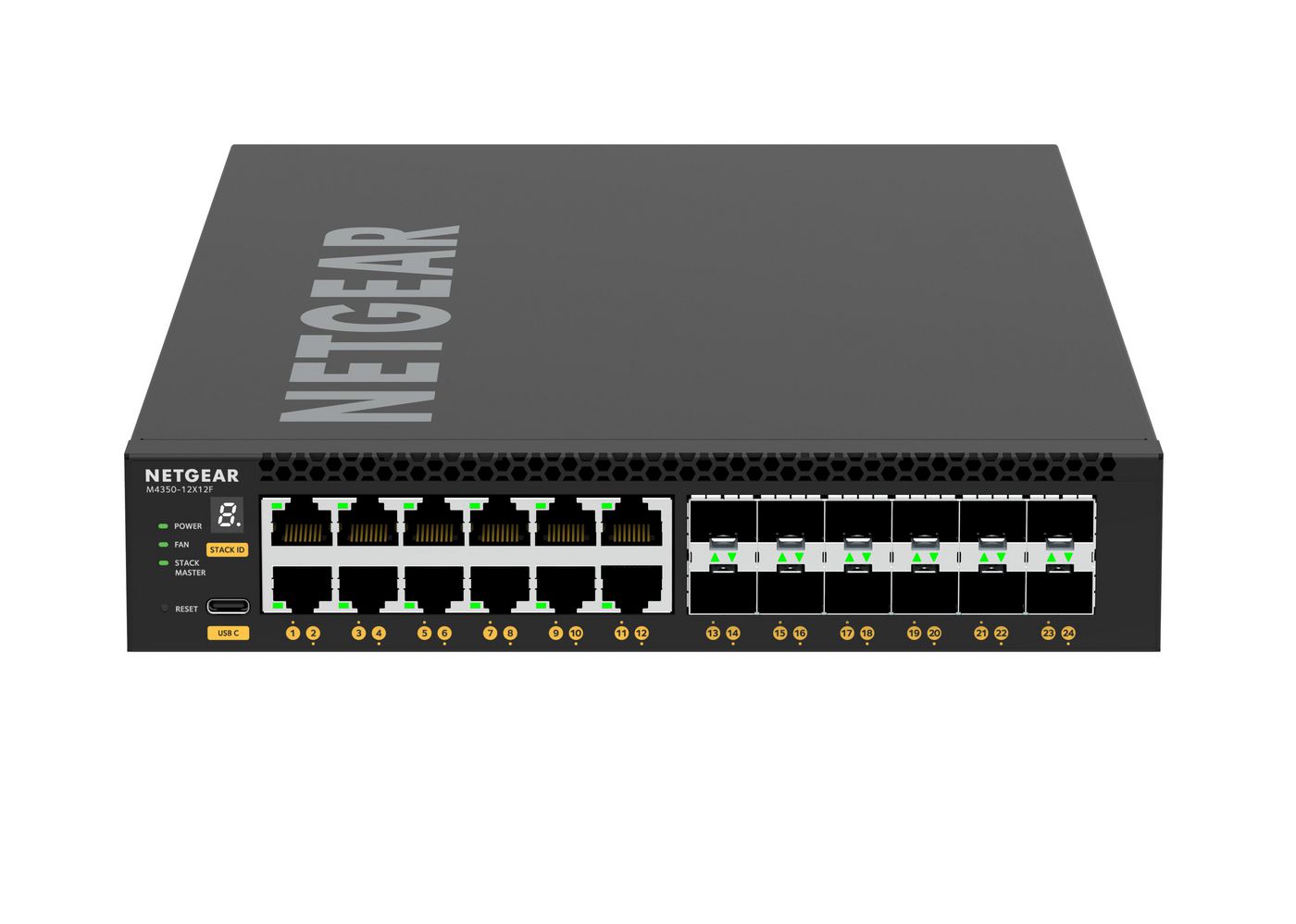 NETGEAR M4350-12X12F – Managed Switch – 12×10G RJ45, 12×10G SFP+, L3, 1U