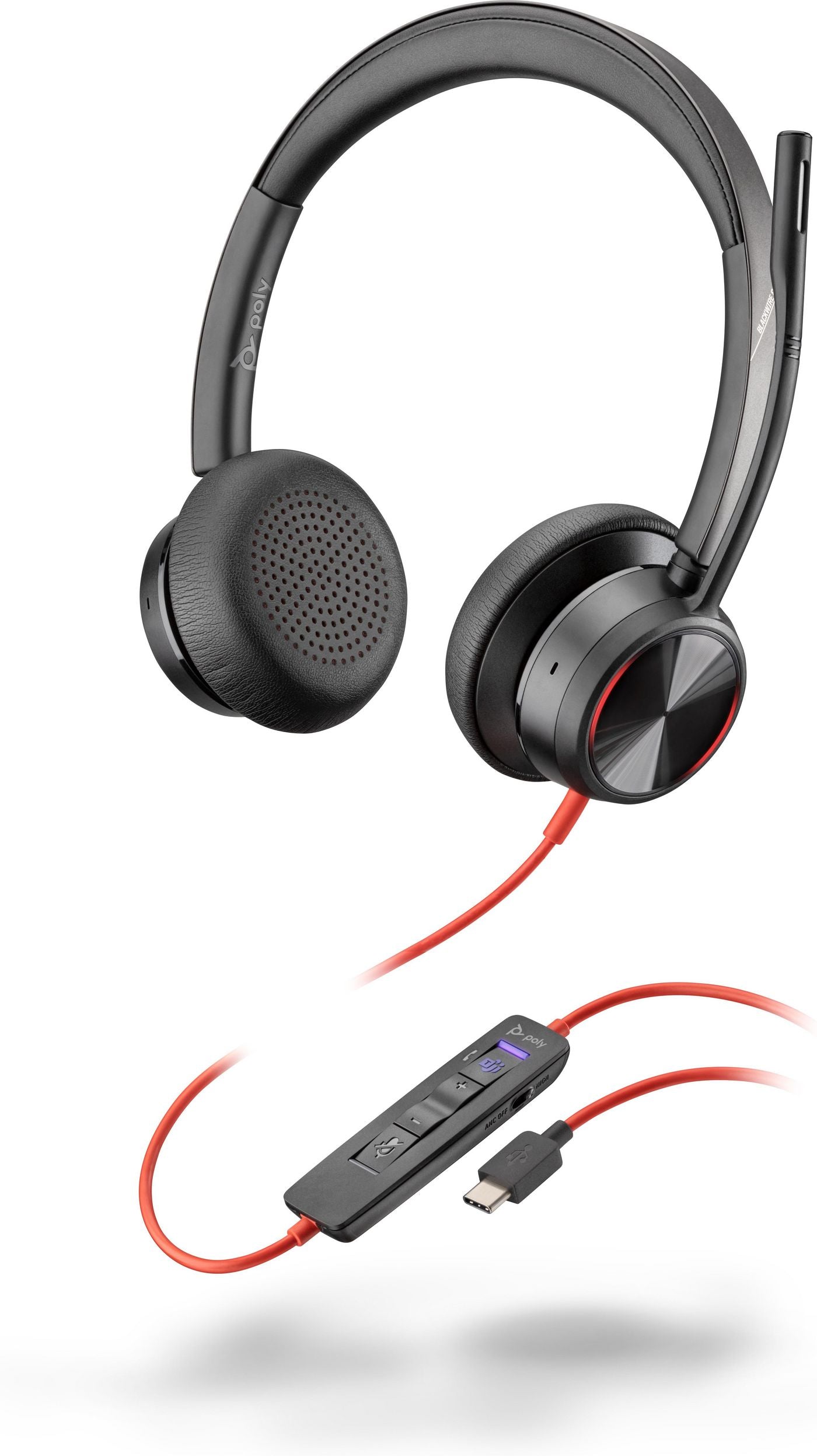 Poly Blackwire 8225 – Headset – USB-C – für Microsoft Teams