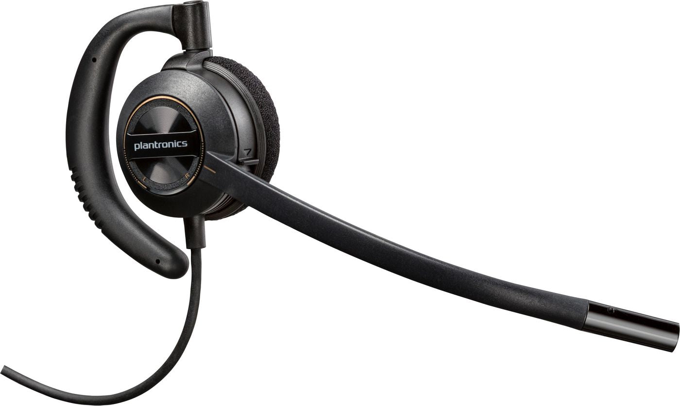 Poly EncorePro 530D – Office-Headset (kabelgebunden), Ohrbügel, Boom-Mikrofon, Schwarz