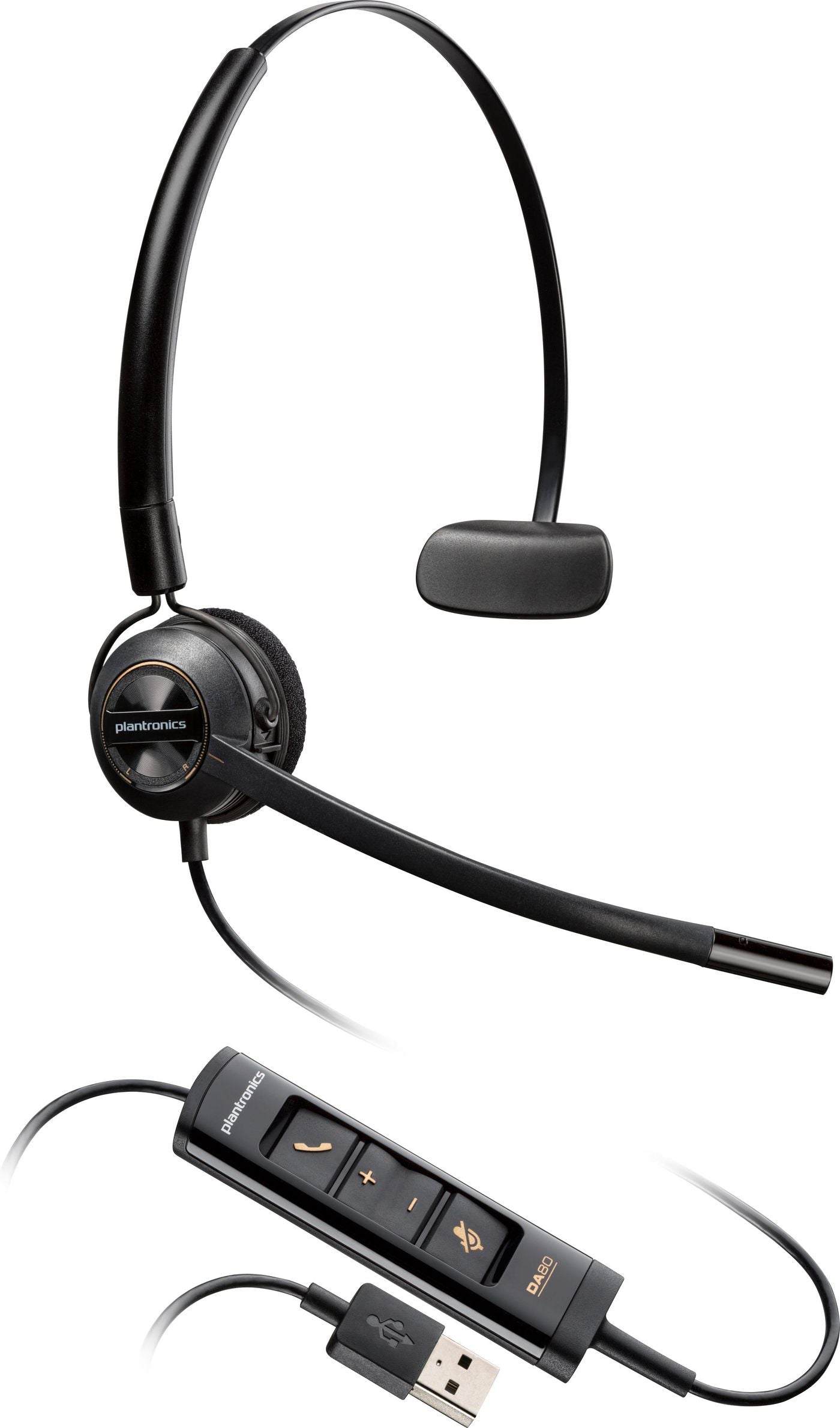 Poly EncorePro 545 – Headset – USB‑A, Konvertierbar
