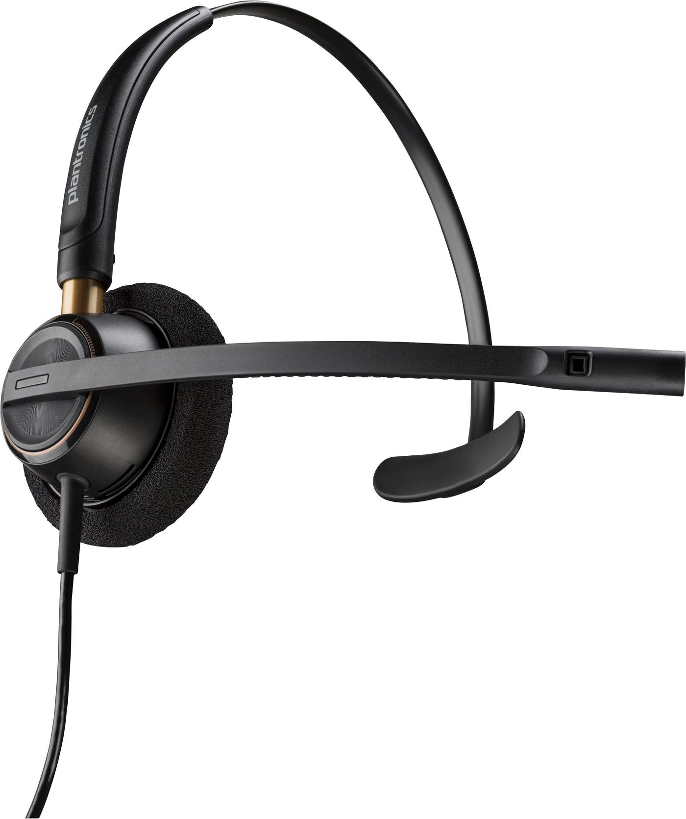 Poly EncorePro 510D Office-Headset – On-Ear, Mono, Kabelgebunden, Schwarz