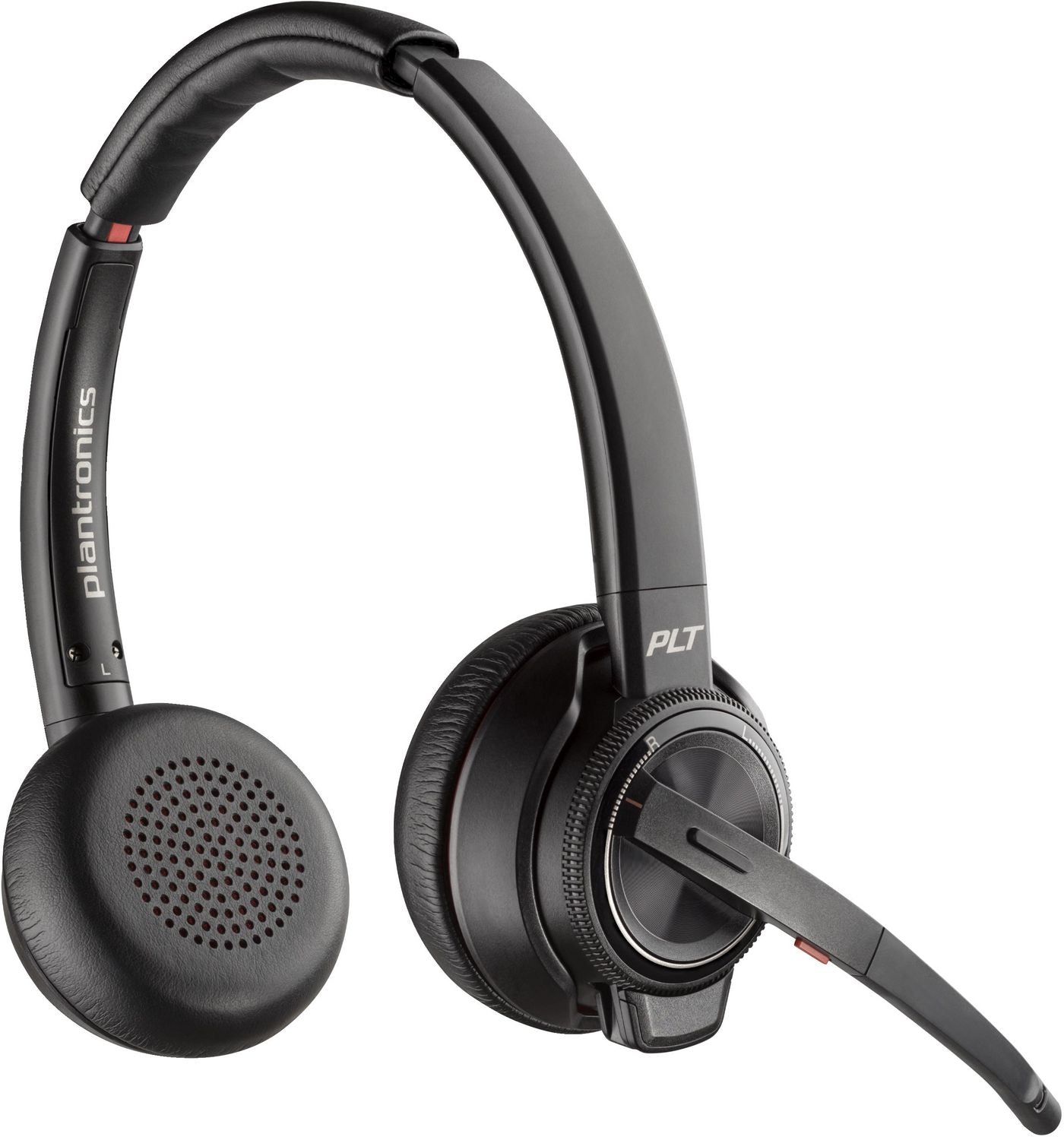 Poly Savi 8220 UC – Duo Headset (On-Ear) – DECT – Ladestation, bis 13 h – Schwarz