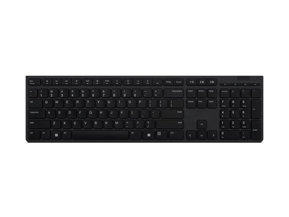 Lenovo Tastatur – Schere – Bluetooth & 2,4 GHz (USB-A-Empfänger) – QWERTZ (CZ/SK) – Grau