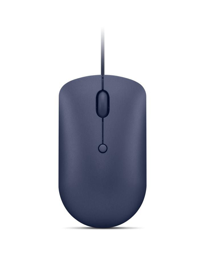 Lenovo GY51D20878 – Maus – Kabelgebunden (USB-C), 2400 DPI, beidhändig, Blau