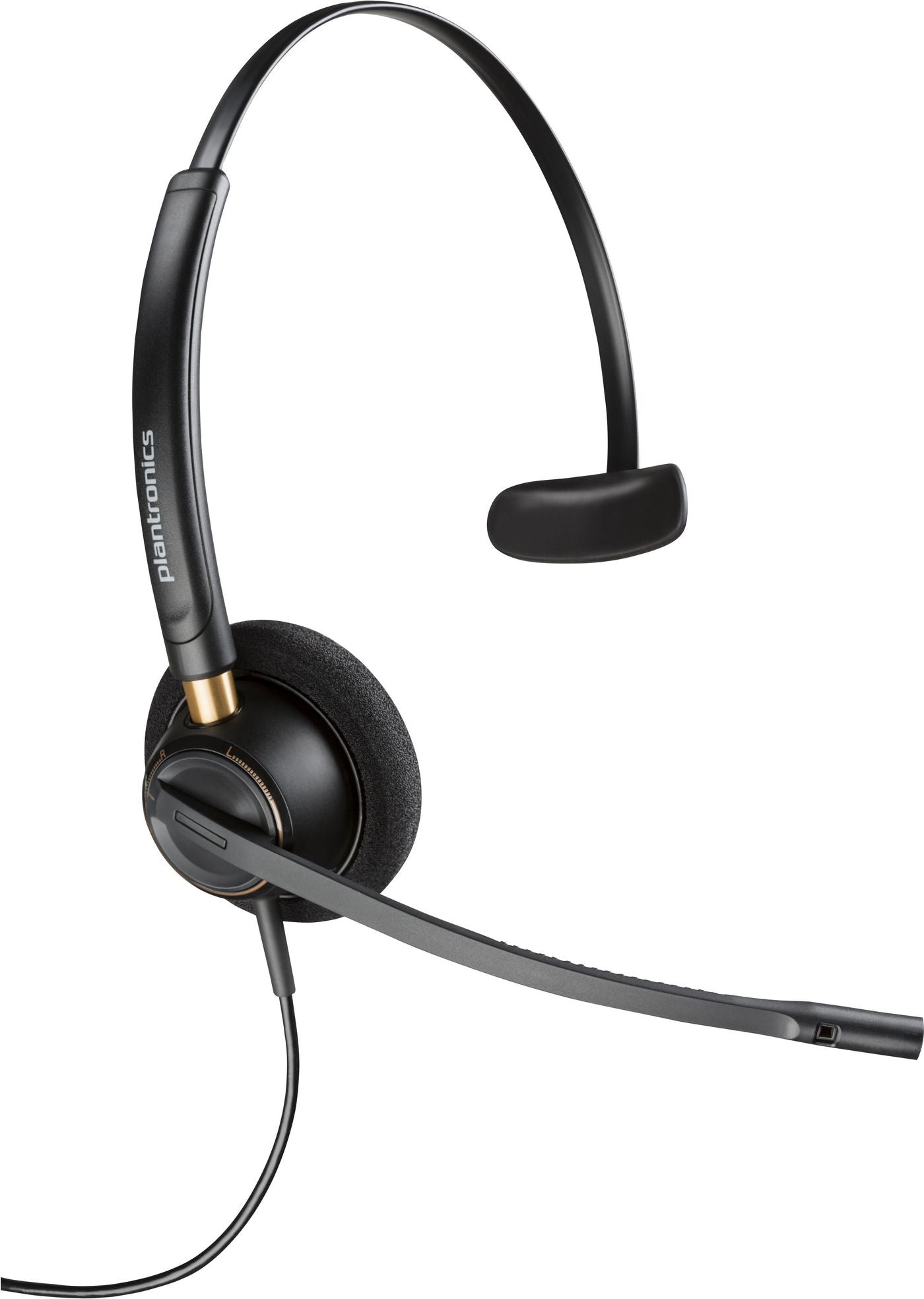 Poly EncorePro 510 Office-Headset – On-Ear, Mono, Kabelgebunden, Schwarz