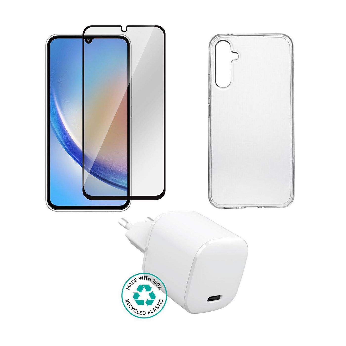 eSTUFF Netzladegerät – für Samsung Galaxy A17, Braun