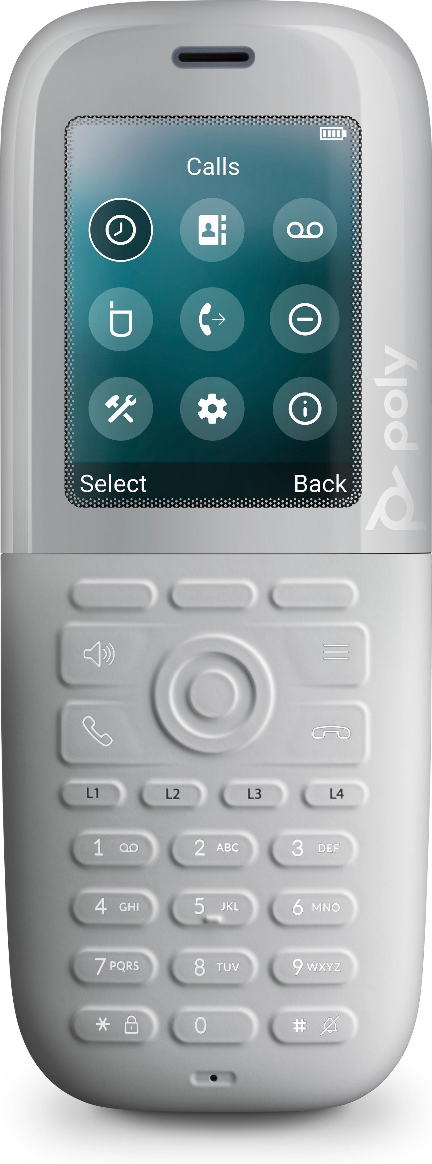Poly Rove 40 – DECT-Telefon nur Mobilteil, 2,4", tropfsicher, Anrufer-ID, weiss