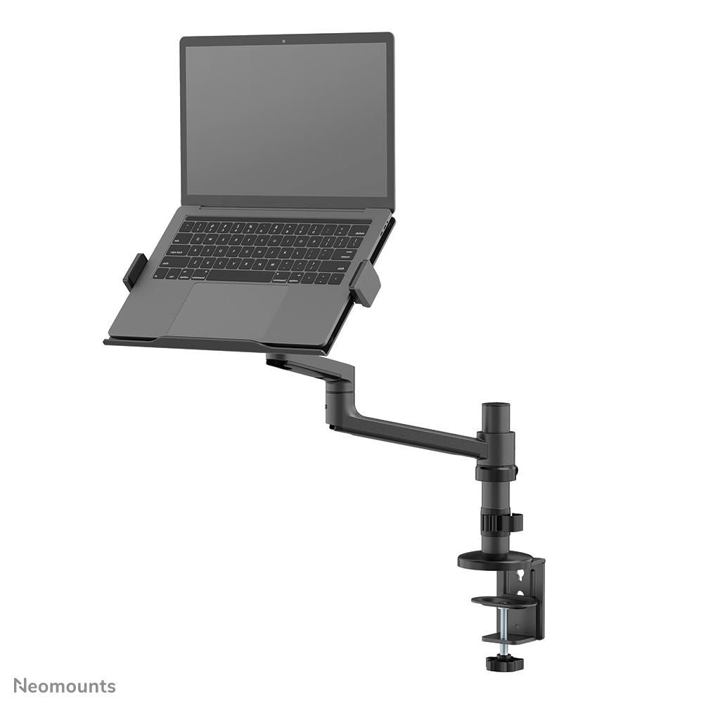 Neomounts Laptop-Arm (Klemme/Durchführung) – für Notebooks bis 17,3" – VESA 100×100, 5 kg – Schwarz