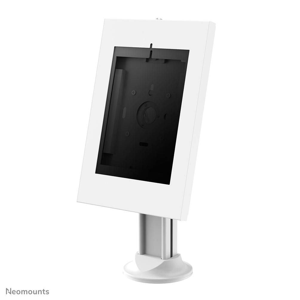 Neomounts Tablet-Tischhalterung – 9,7–11", VESA 75×75, abschliessbar – Weiss
