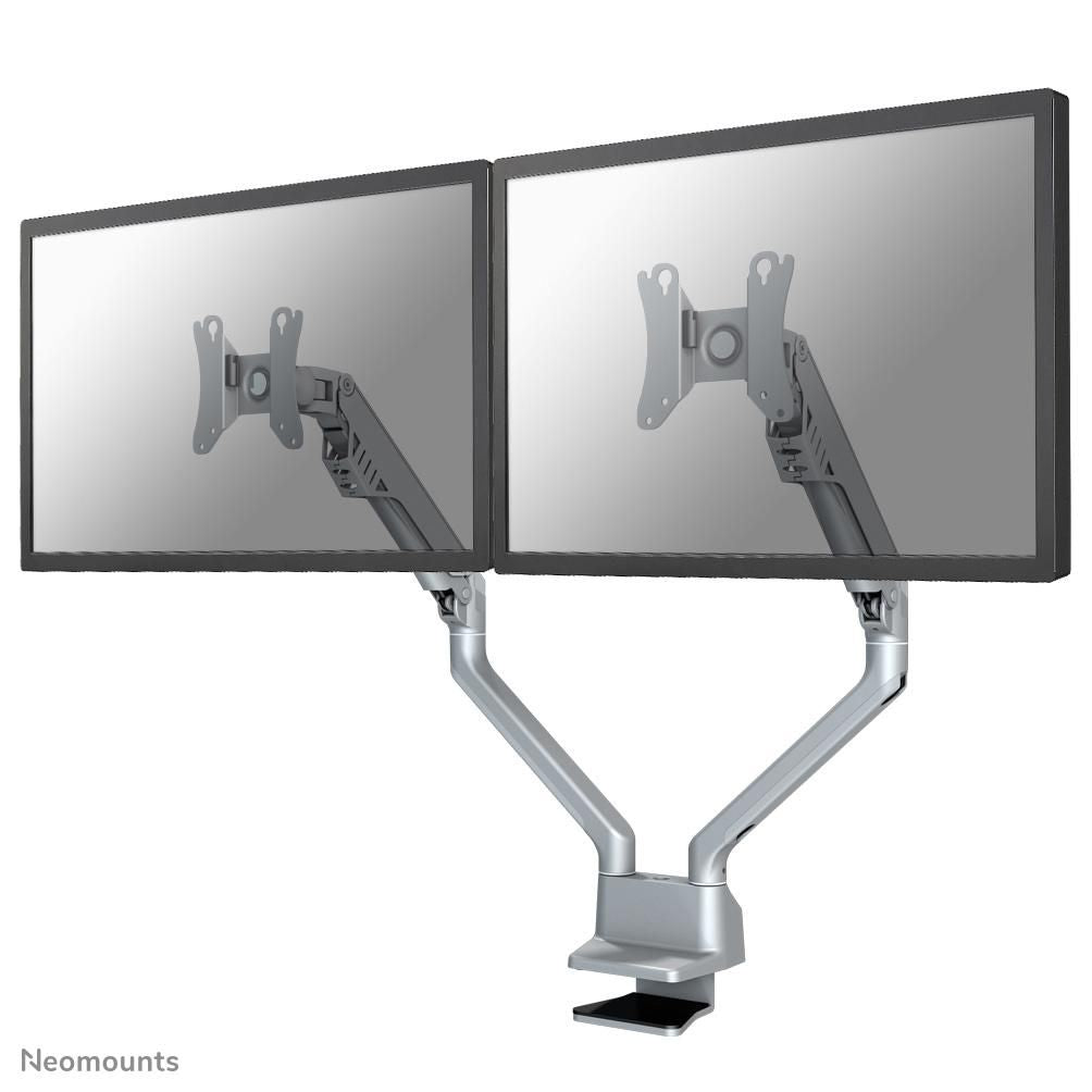 Neomounts Monitorarm, Tischklemme, Tischdurchführung, bis 32", Silber