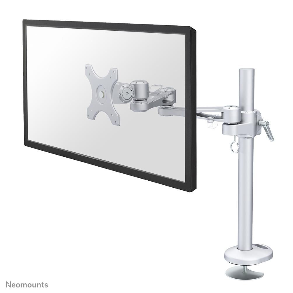 Neomounts FPMA-D935G – Tischhalterung, Tischdurchführung, bis 30", 12 kg, höhenverstellbar, Silber