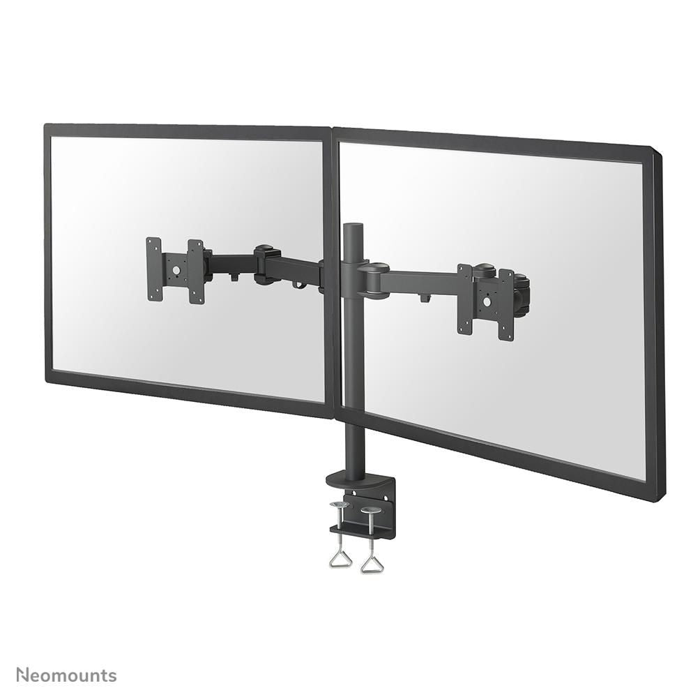 Neomounts FPMA D960D – Tischhalterung, Dual, Tischklemme, bis 27", VESA 75 × 75/100 × 100 mm, 8 kg