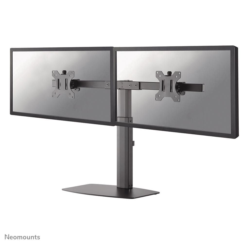 Neomounts Tischhalterung, Dual, Standfuss, bis 27", höhenverstellbar, neigen/schwenken/drehen, schwarz