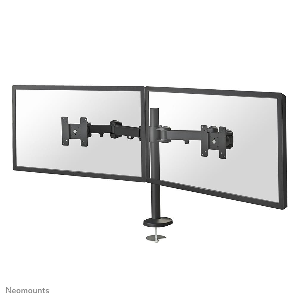 Neomounts Monitorarm, Dual, Tischdurchführung, bis 27", VESA 75 × 75/100 × 100 mm, 8 kg