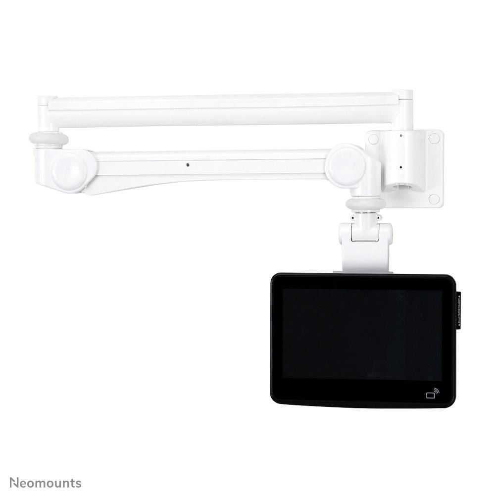 Neomounts Wandhalterung, Wand, bis 24", 3 kg, höhenverstellbar, Neigen/Schwenken, weiss