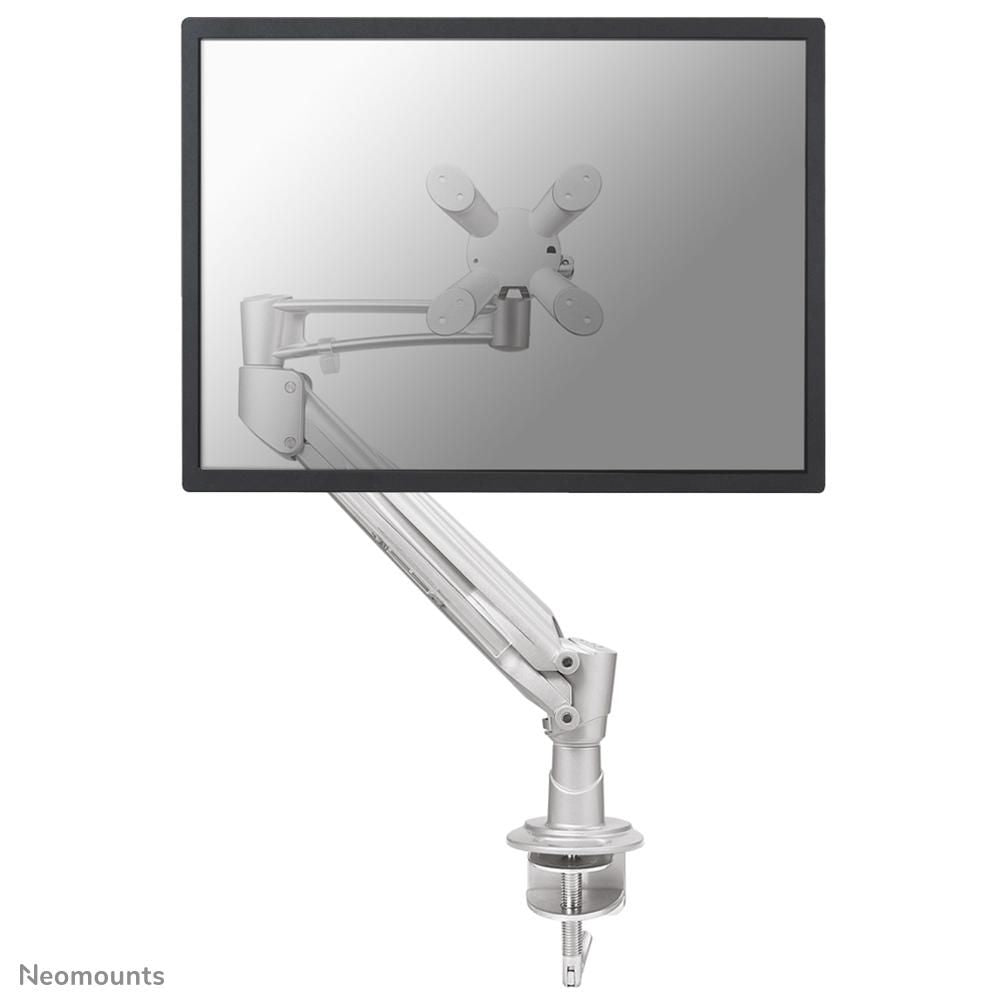 Neomounts FPMA-D940HC – Tischhalterung, Tischklemme, bis 37", 15 kg, höhenverstellbar, silber