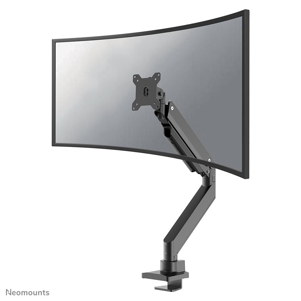 Neomounts D775 Blackplus – Monitorarm, Tischklemme, Tischdurchführung, bis 49", höhenverstellbar, Gasfeder