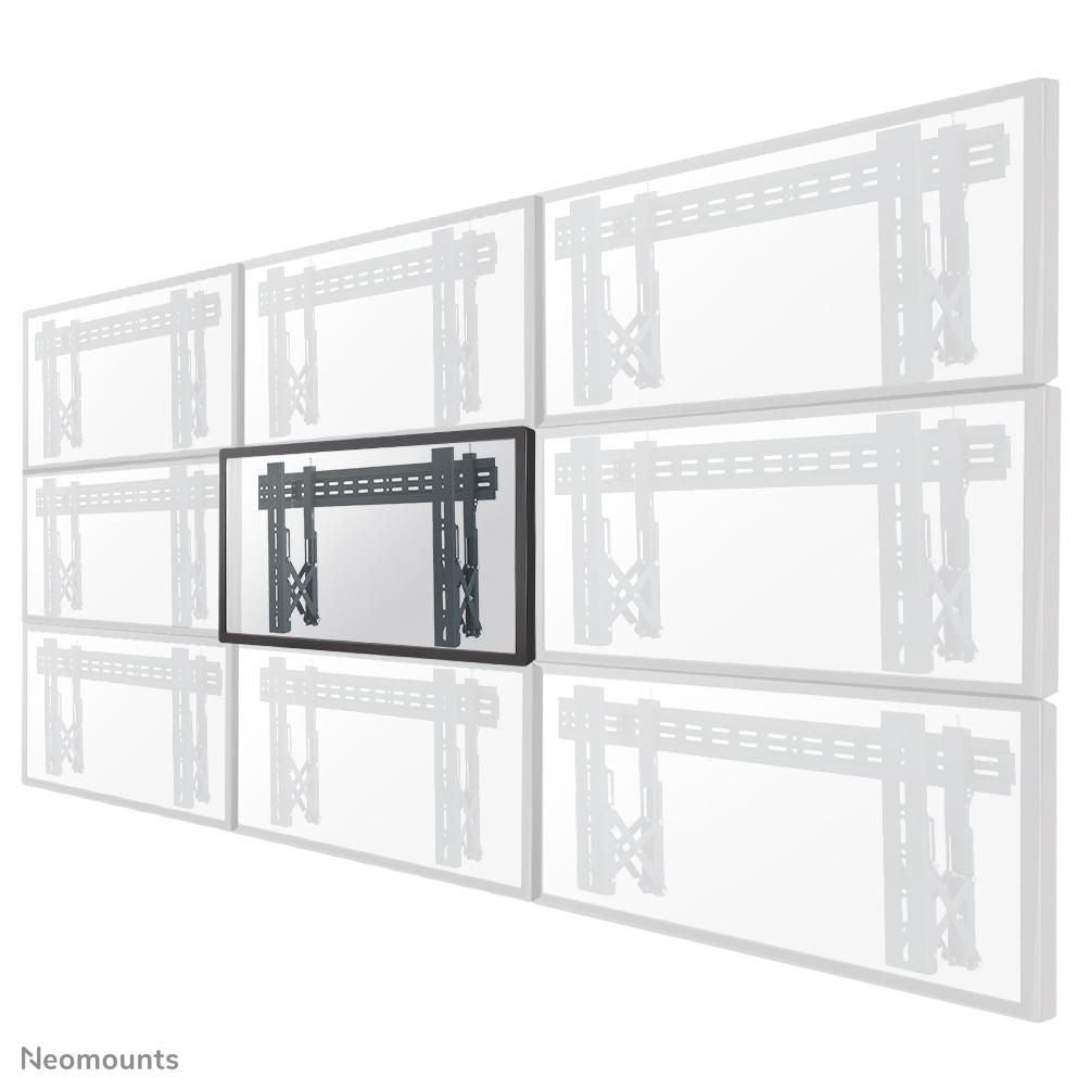 Neomounts LED-VW1000BLACK – Wandhalterung, ausziehbar, für 40–75″, VESA 200×200–600×400, bis 50 kg, schwarz
