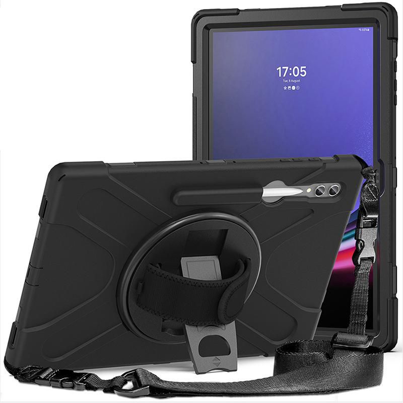 eSTUFF Tablet-Hülle für Samsung Galaxy Tab S9 Ultra/S8 Ultra 14,6" – Schwarz
