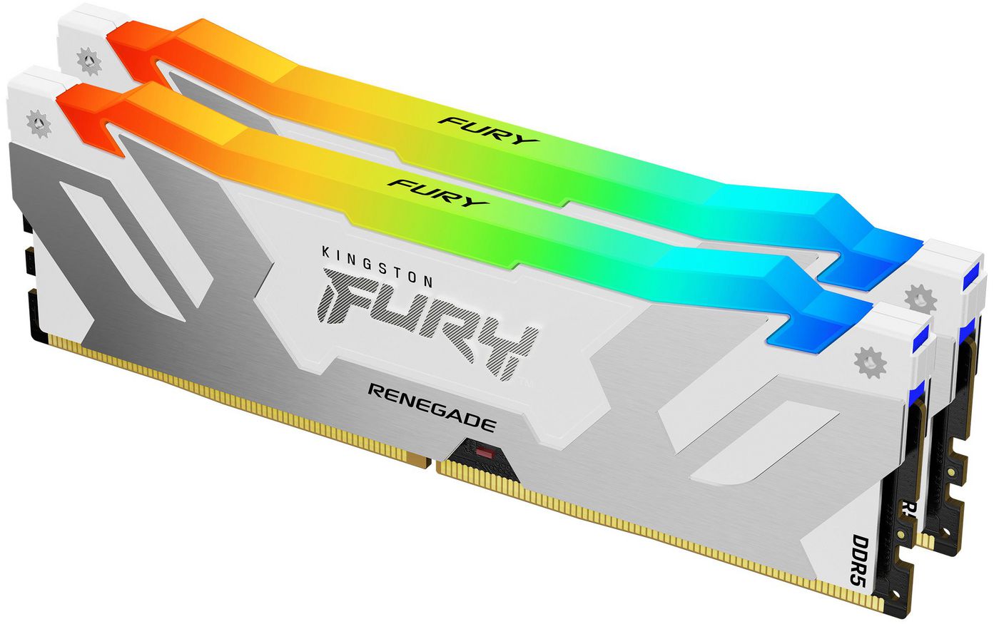 Kingston Technology Kingston Renegade RGB Weiss – DDR5 DIMM – 64 GB (2×32 GB), 6400 MT/s, CL32, 1.4 V