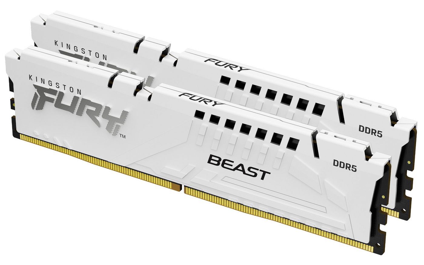 Kingston Technology Kingston FURY Beast – DDR5‑5200, 32 GB (2×16 GB) – CL40, 288‑Pin DIMM, XMP 3.0, Weiss