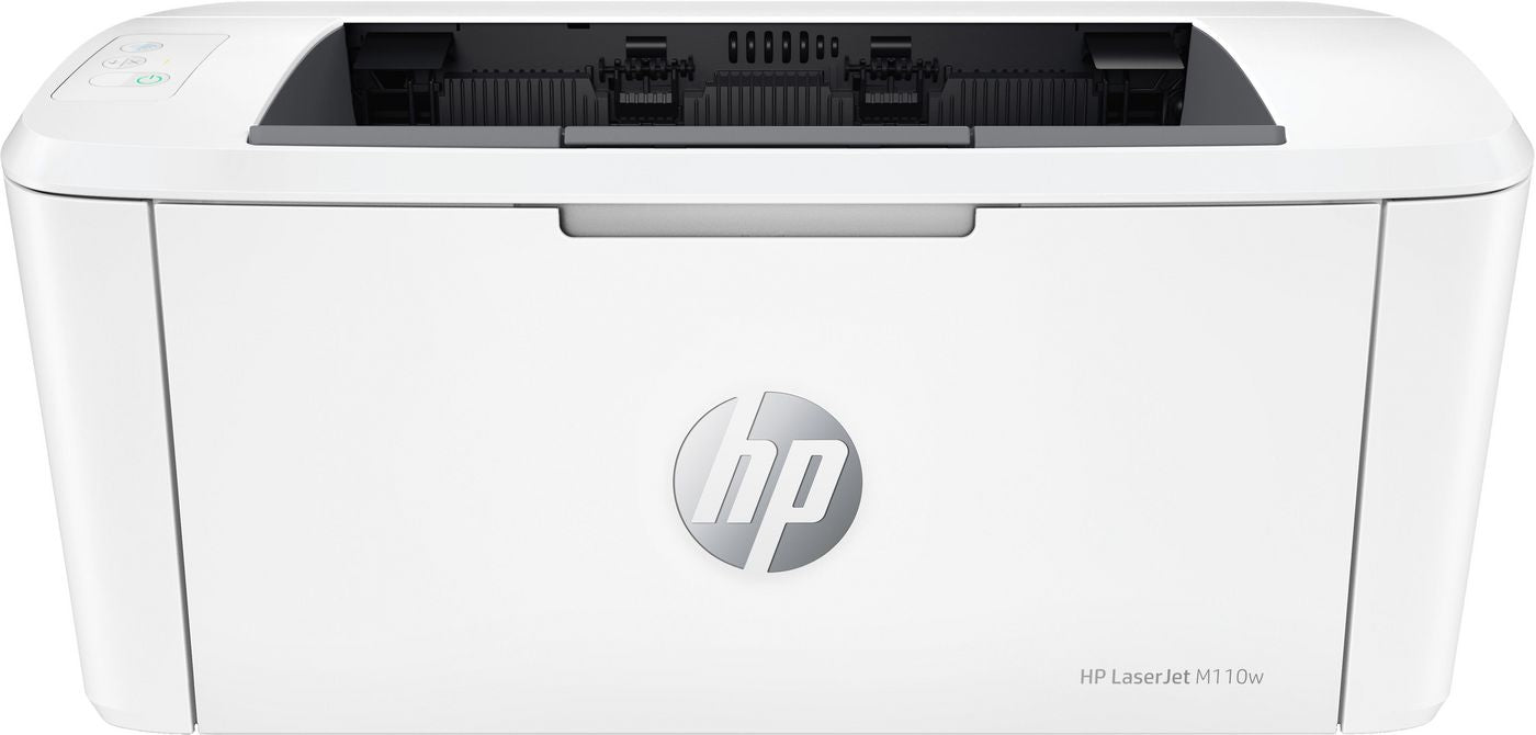 HP LaserJet M110w – A4, S/W, 20 S./Min., 600 × 600 dpi, WLAN/LAN/USB, Papier: 150 Blatt