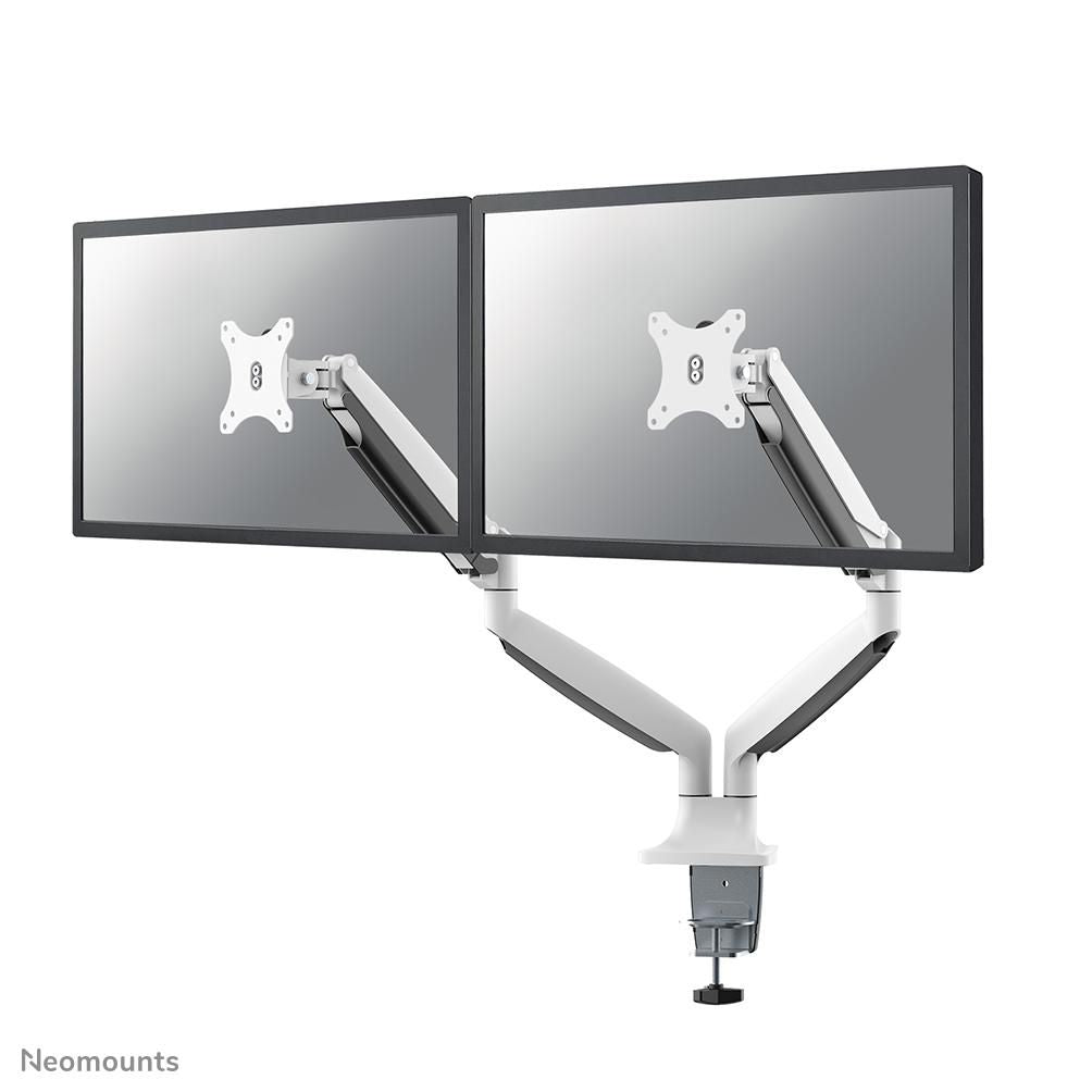 Neomounts Monitorarm, Dual, Klemme/Durchführung, bis 32", VESA 75 × 75/100 × 100 mm, 9 kg, Gasfeder