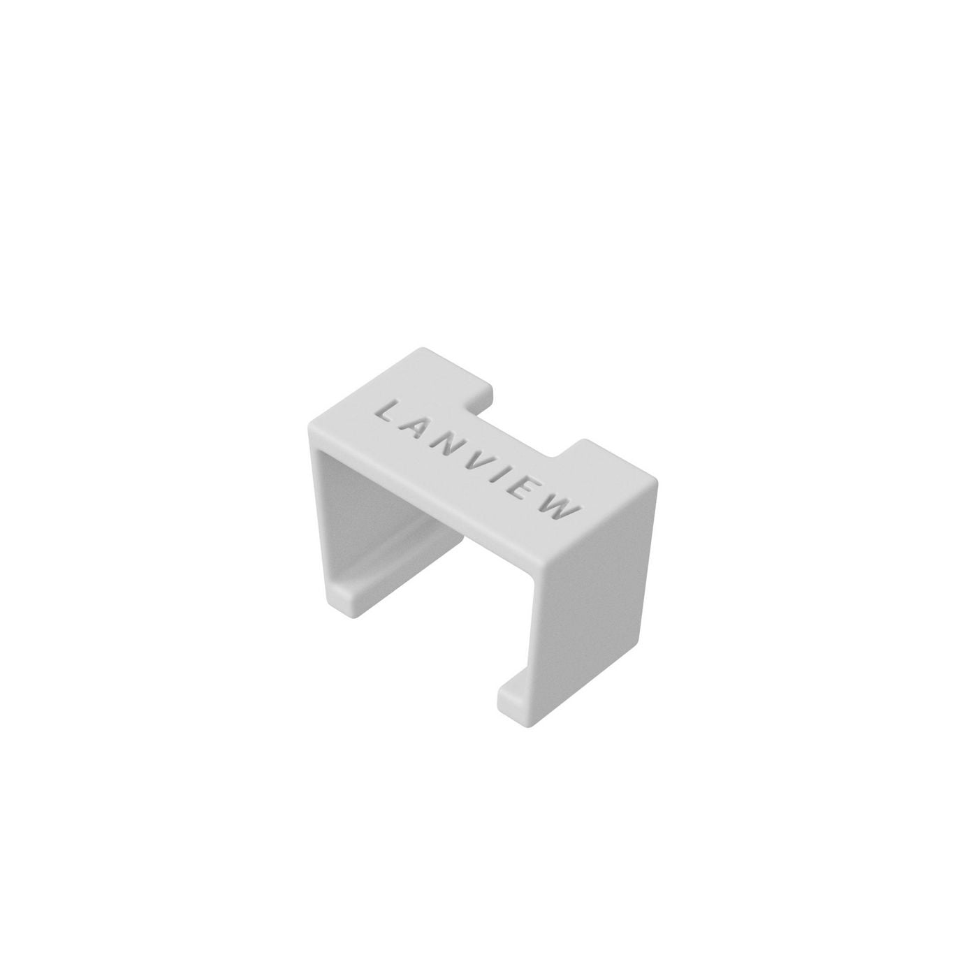 Lanview Farbcodierungsclip – Weiss, Kunststoff, Cat6a, 10×5×5 mm, 20 Stück