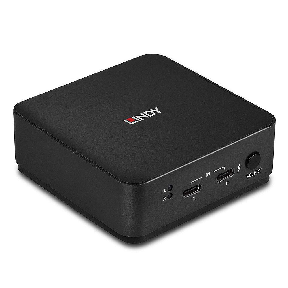Lindy KVM-Switch 2×1, USB-C/Dual HDMI, 4K (3840 × 2160)