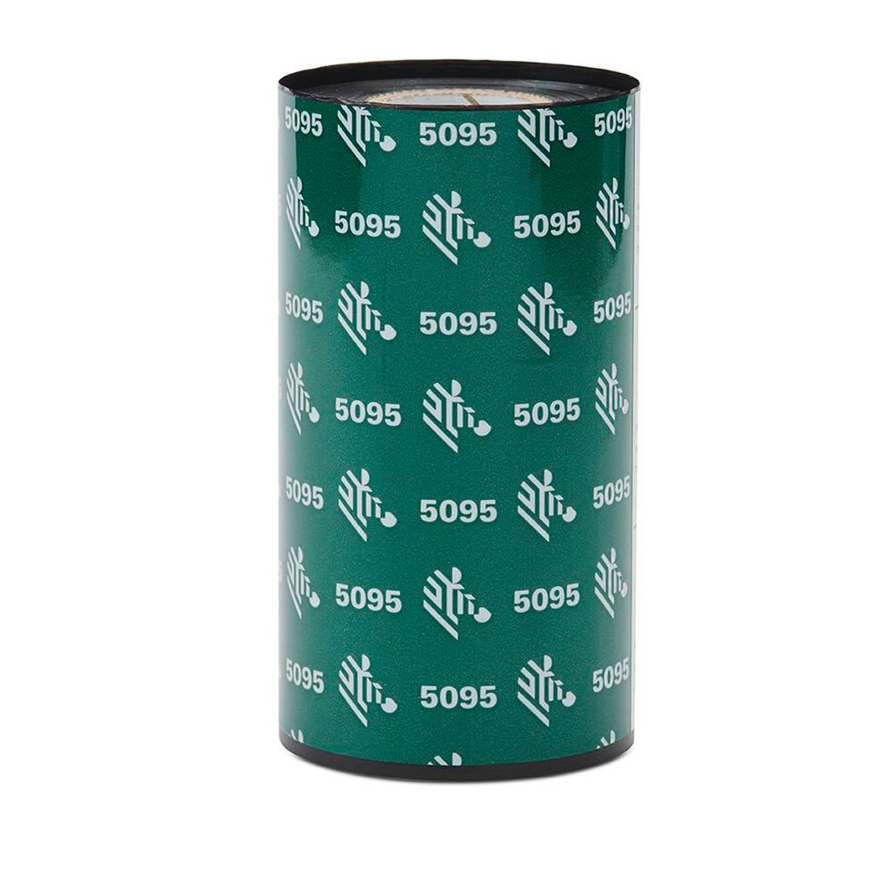 Zebra Thermotransferband – Harz (5095), 60 mm × 450 m, Kern 25,4 mm, 6er-Pack