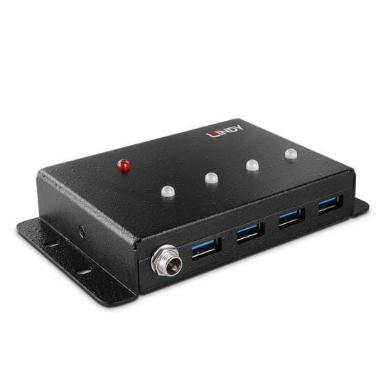 Lindy 43374 USB-Hub – 4× USB-A, 5 Gbit/s