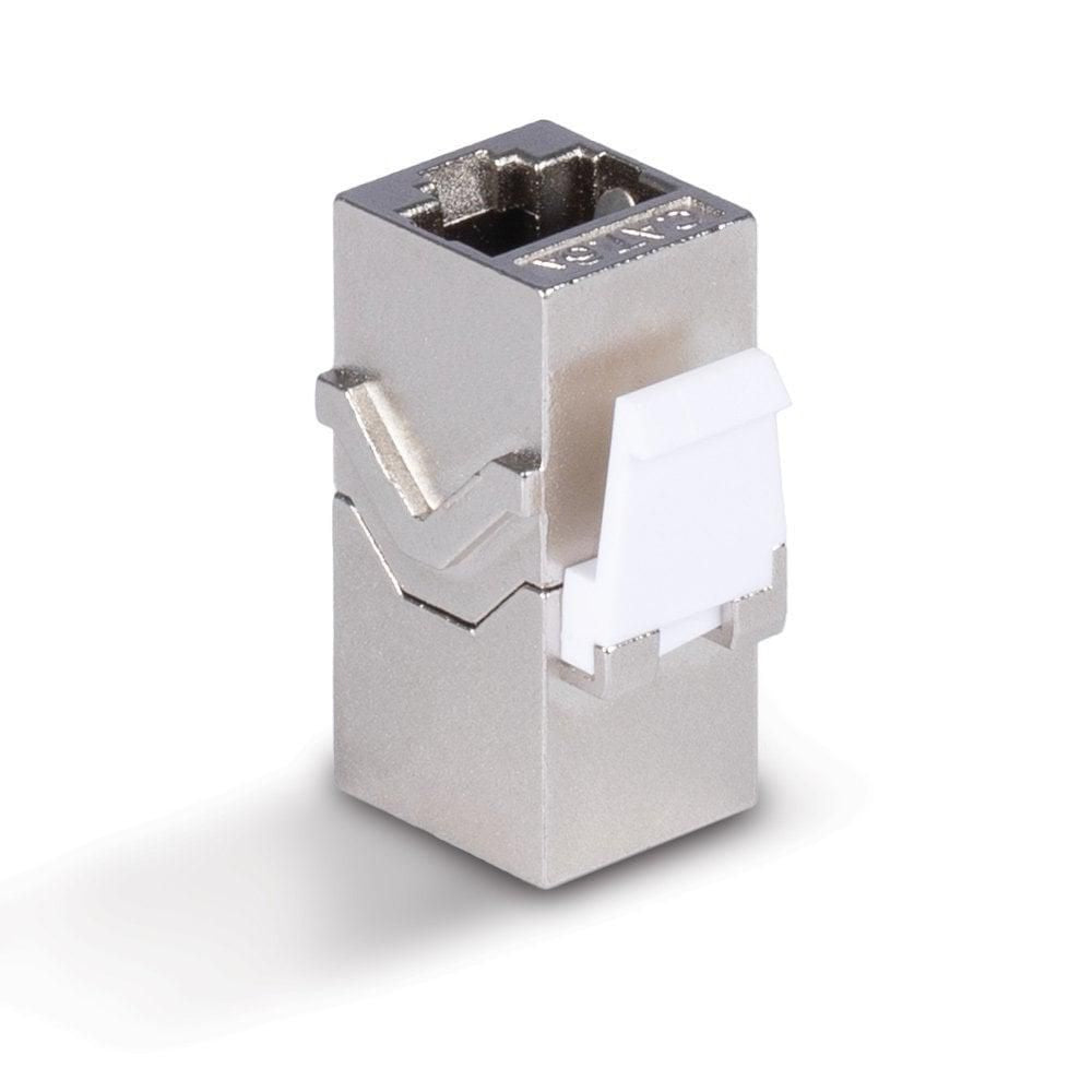 Lindy 60188 Keystone-Modul – RJ-45 zu RJ-45, Cat6a, 500 MHz, Nickel/Gold-Kontakte, Zinkgehäuse