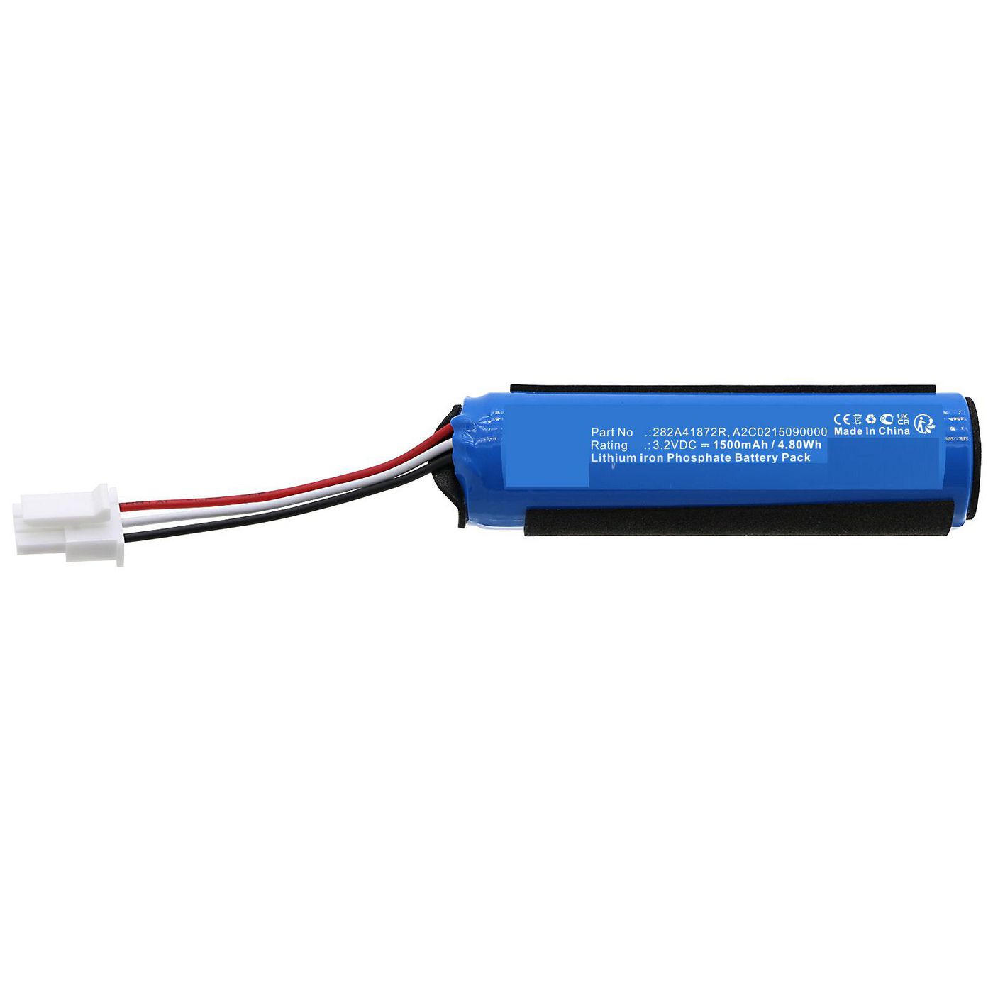 CoreParts Ersatzakku Wiederaufladbarer Akku, 3,2 V 1500 mAh (4,8 Wh), Blau