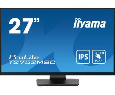 iiyama Monitor, 27", Touch, 360 cd/m², HDMI, DisplayPort, USB