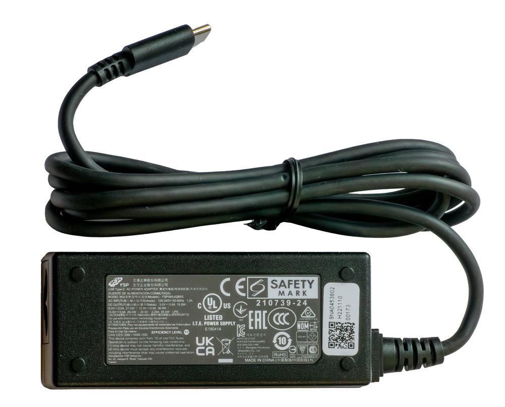 Zebra PWR-BGA15V45W-UC2-WW Netzteil 45 W – USB-C×1 – für ET8X Tablets – Schwarz