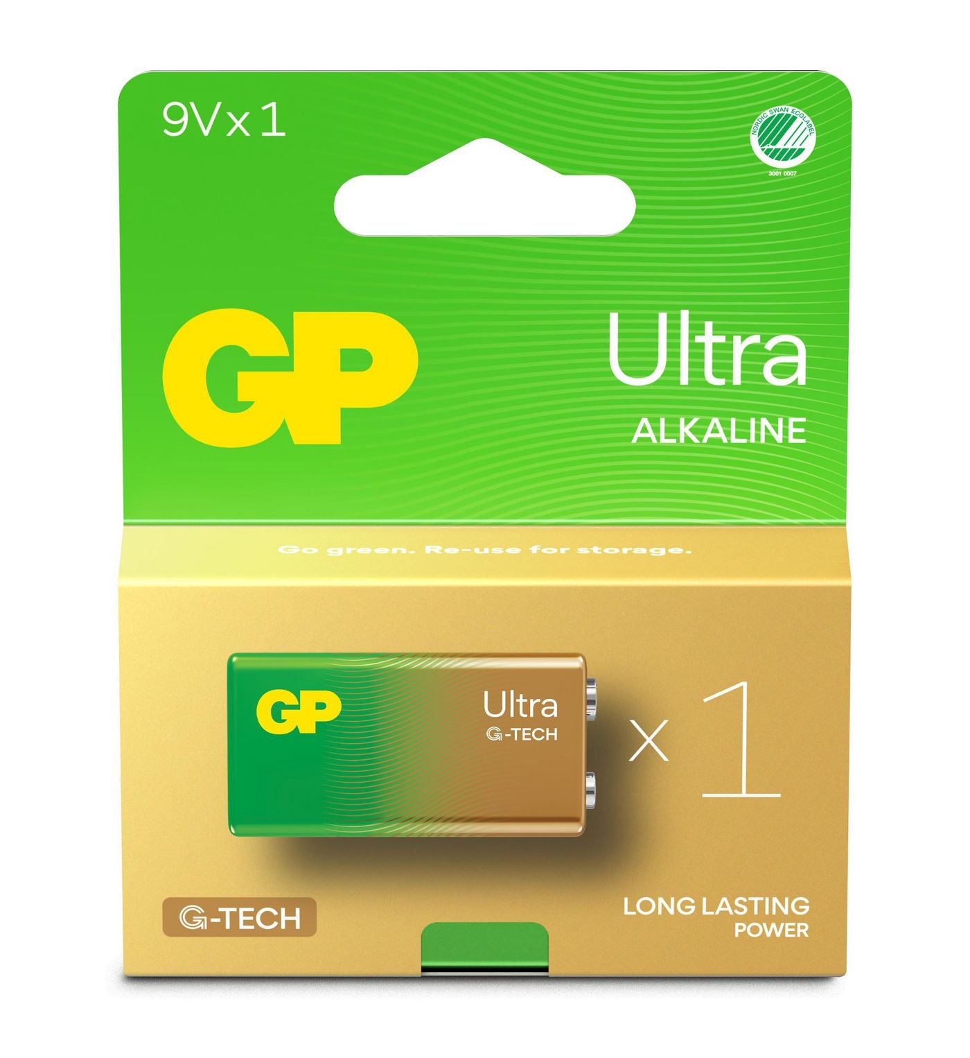 GP Batteries 9V Batterie, Alkaline, 9 V – 1 Stk.