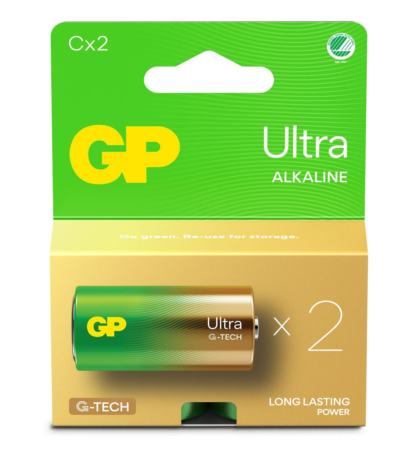 GP Batteries C (LR14) Batterien, Alkaline, 1,5 V – 2 Stk.
