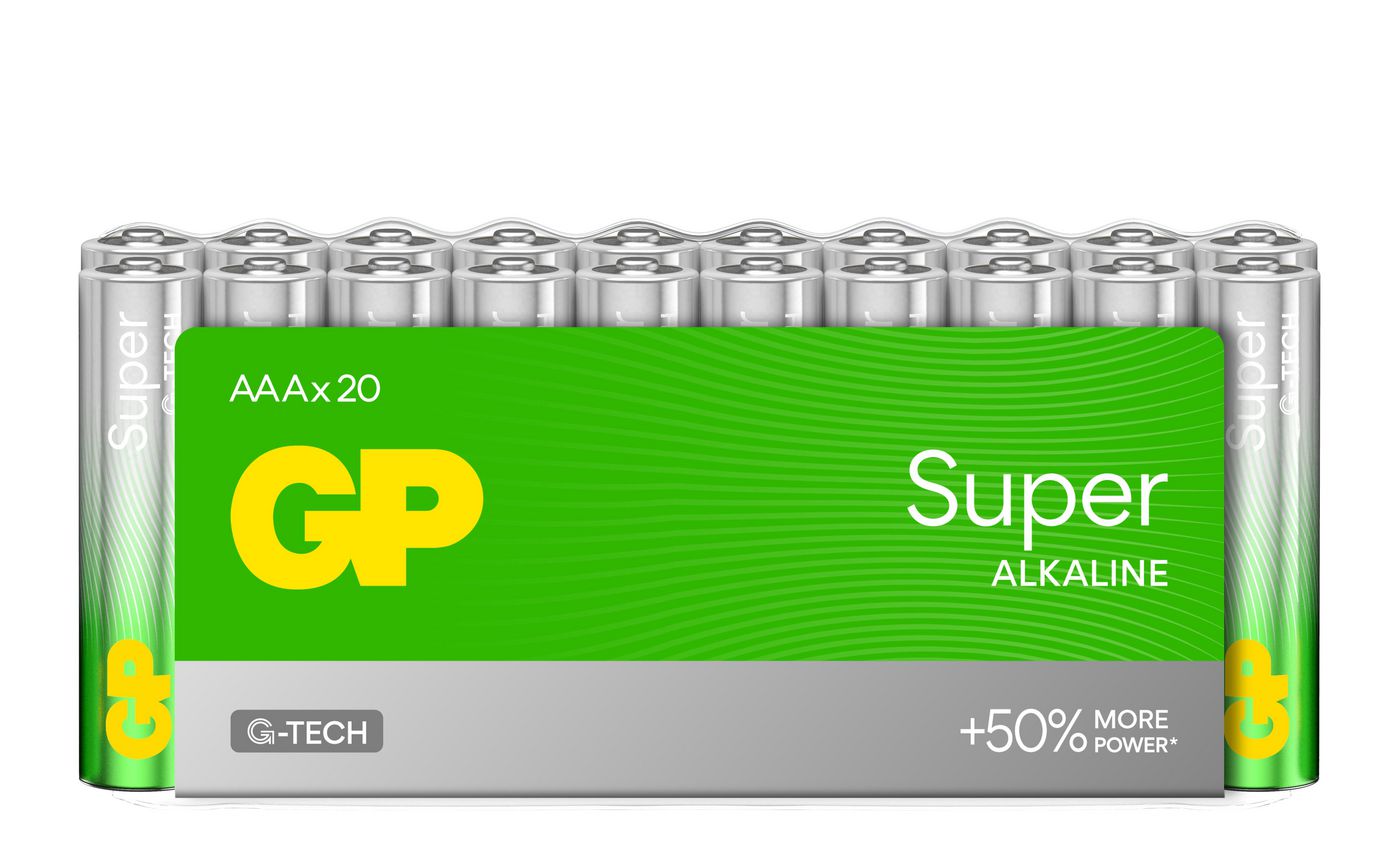 GP Batteries AAA Batterien, Alkaline, 1,5 V – 20 Stk.