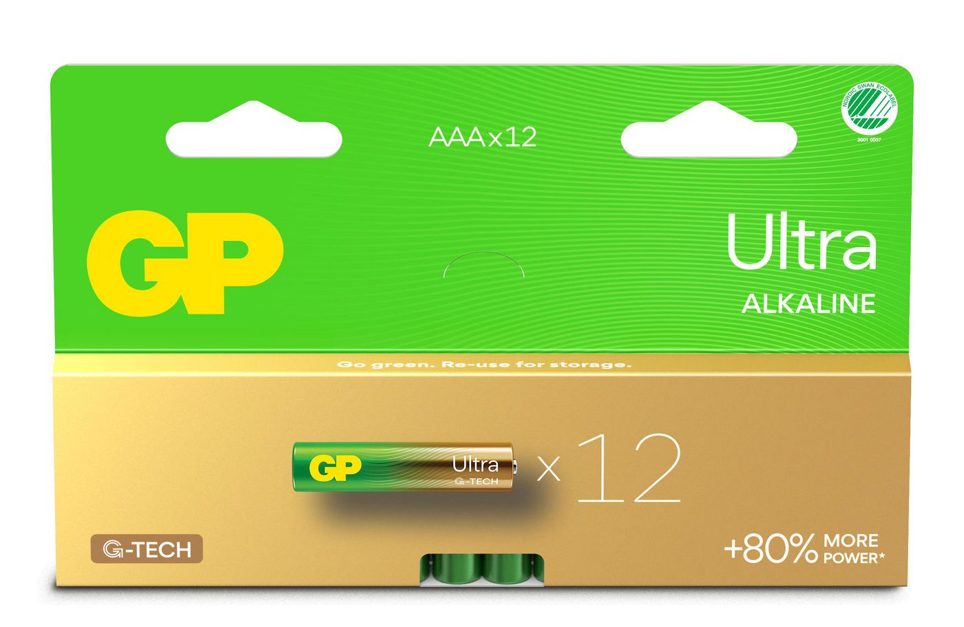 GP Batteries AAA Batterien, Alkaline, 1,5 V – 12 Stk.